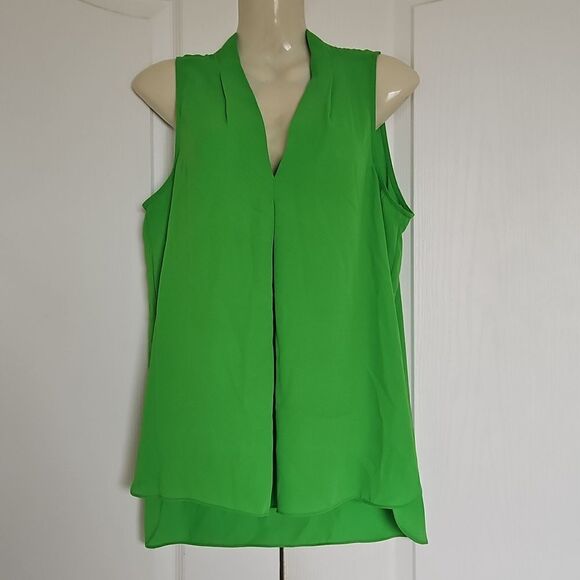 Vince Camuto Sleeveless Top XS Green - Picture 2 of 16